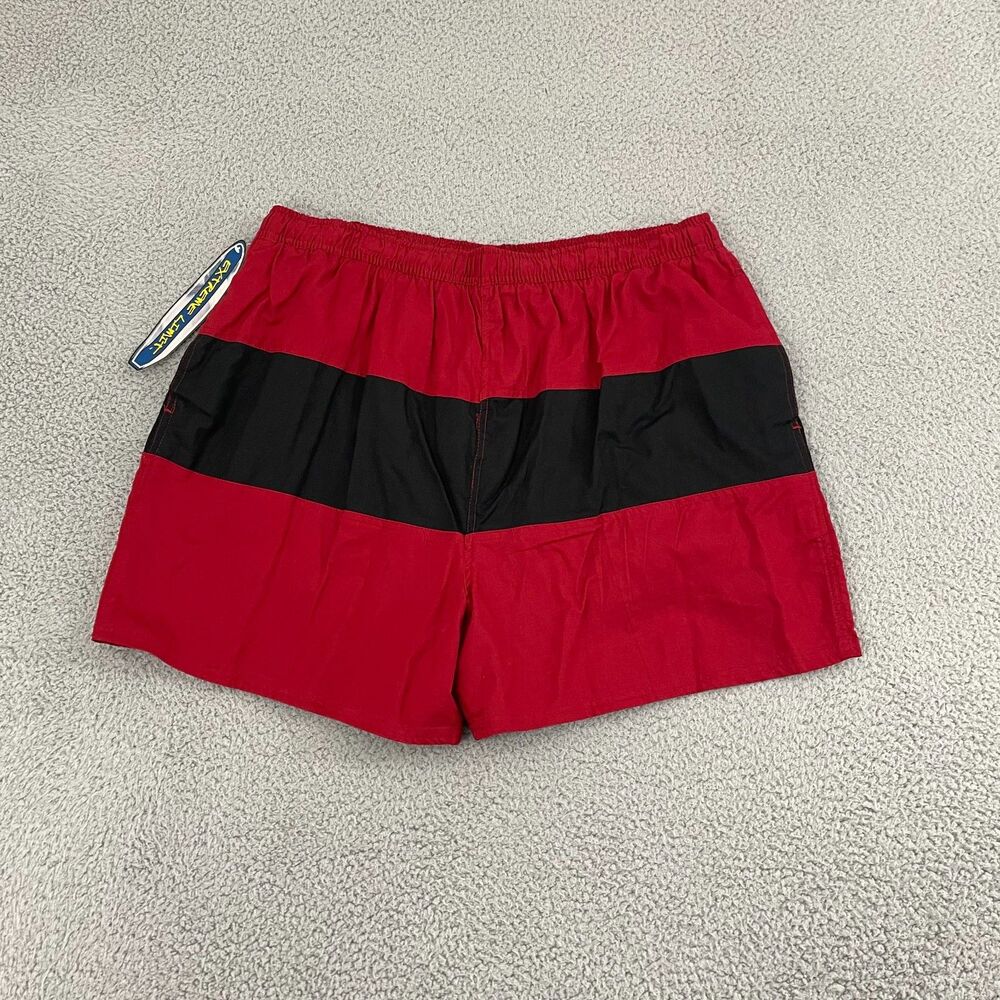 Vintage Extreme Limit‎ Swimming Trunks Men XL Red Beach Surf NWT